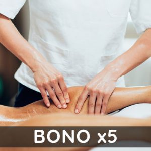bono 5 masajes drenaje linfáticos